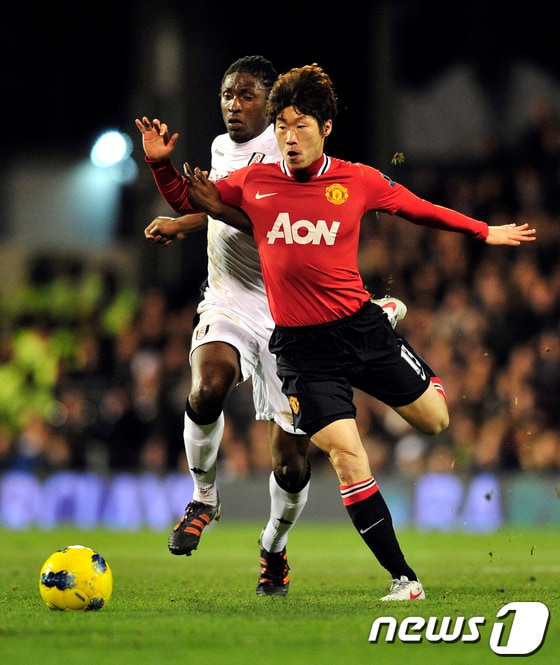맨체스터 유나이티드에서 활약할 당시의 박지성 © AFP=News1