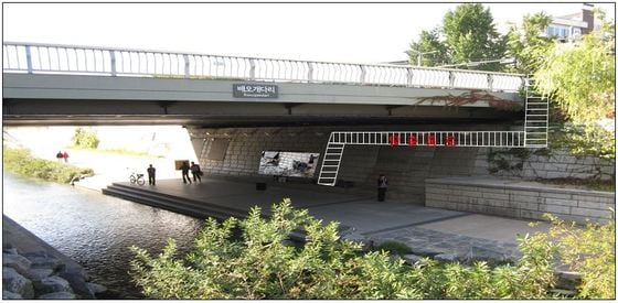 배오개다리에 설치될 '비상탈출통로' 구상도. © News1  