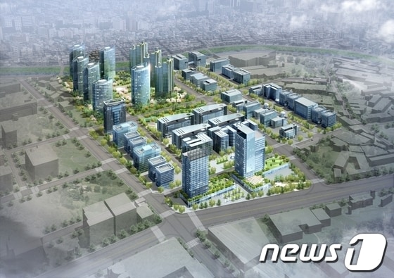 평촌스마트스퀘어 조감도/사진제공=안양시© News1  