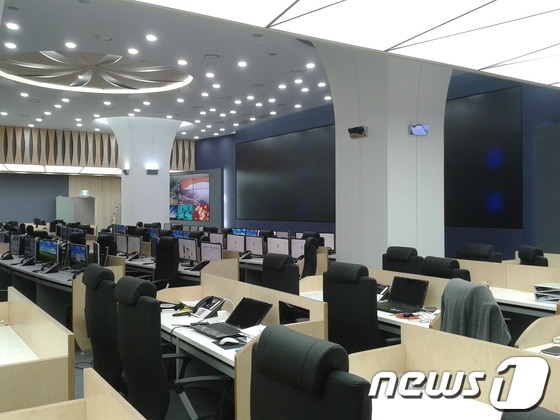 서울시 신청사 지하3층에 마련된 '서울안전 통합상황실'의 모습. © News1  