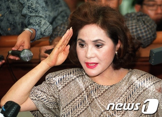 고 수카르노 전 인도네시아 대통령의 부인 데비 스카르노 여사.© AFP=News1