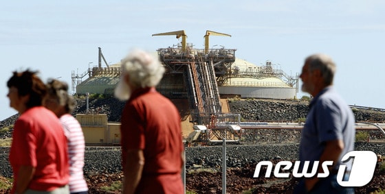 우드사이드사의 LNG 저장고.© AFP=News1  
