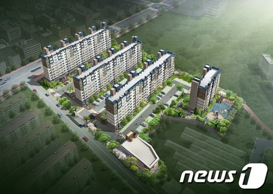 제주 서귀포시 동홍동에 위치한 인터불고 코아루 아파트 조감도. © News1 