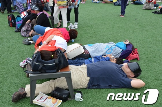엑스포장 휴일 표정© News1 /김상렬기자