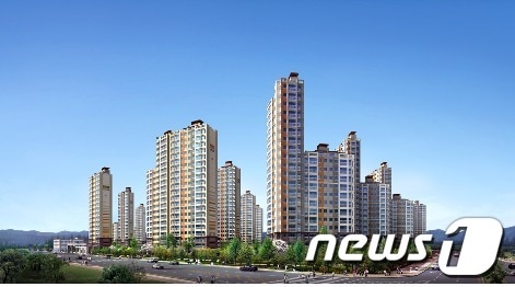 전북혁신도시 C7불록에 조성 예정인 호반베르디움 더클래스 조감도./사진제공=호반베리디움© News1 