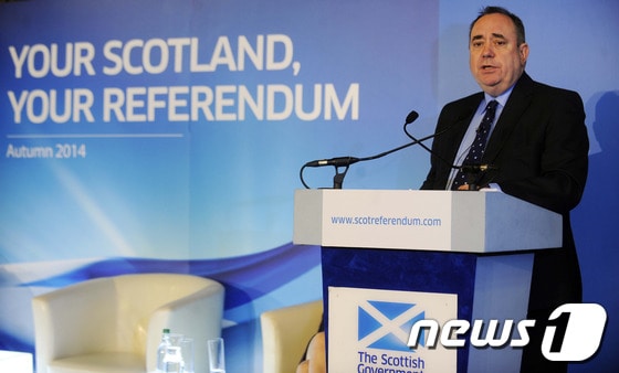 스코틀랜드의 알렉스 샐먼드 제 1장관.© AFP=News1