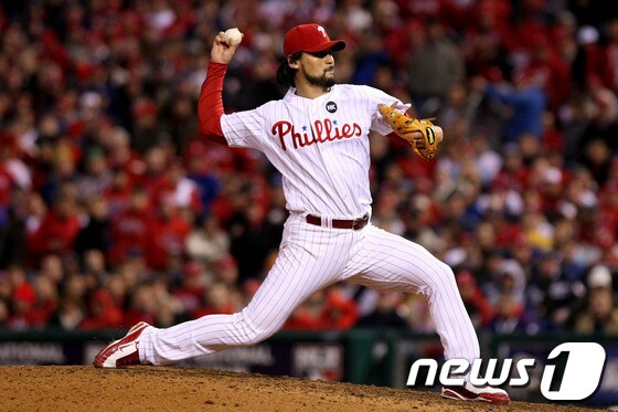 필라델피아 필리스 시절의 박찬호 2009.11.2 © AFP=News1