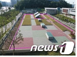 영등포아리수정수센터(활성탄흡착지동 옥상)© News1  