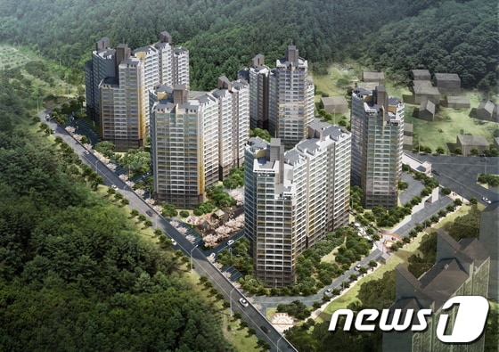                                         '순천 가곡 양우 내안 애'아파트 조감도© News1 