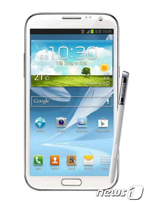 갤럭시 노트2(사진=삼성전자).© News1