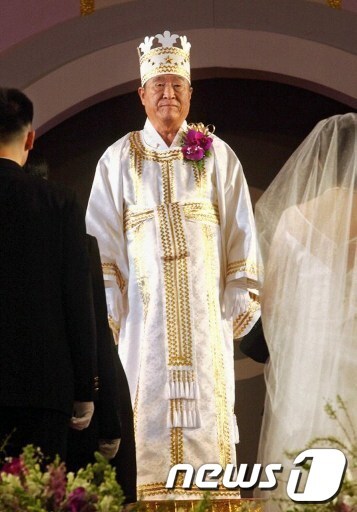 2002년 2월 서울에서 열린 통일교 합동결혼식 © AFP=News1