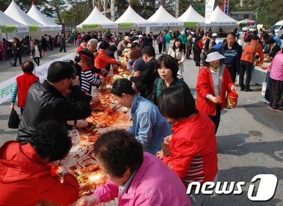 지난해 열린 제1회 괴산 시골절임배추 축제 모습. 사진제공 = 괴산군 © News1