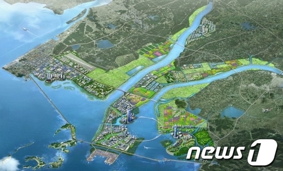 새만금 미래 조감도 ⓒ News1