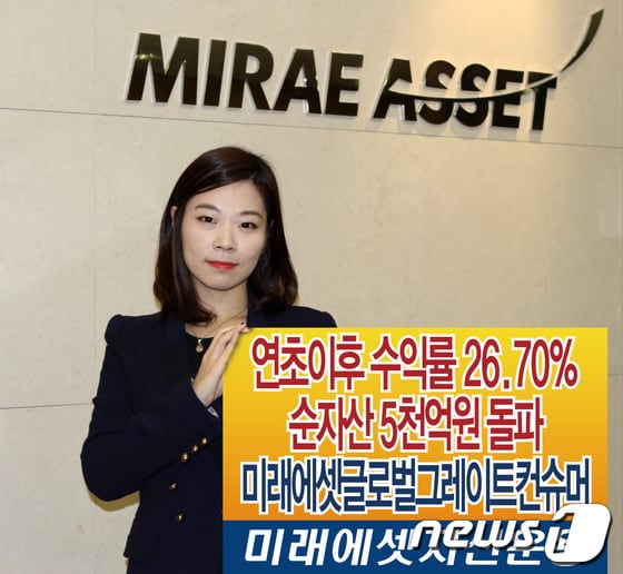 미래에셋자산운용은 15일 '미래에셋글로벌그레이트컨슈머펀드'의 순자산이 5000억원을 돌파했다고 밝혔다. (사진=미래에셋자산운용 제공) © News1  