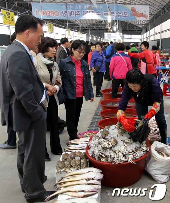 화수부두 직거래 장터. © News1 
