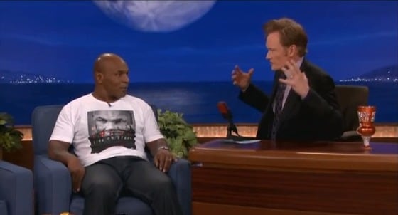 마이크 타이슨이 지난 2012년 4월 미국 CBS 코난 토크쇼에 출연한 모습 © News1  