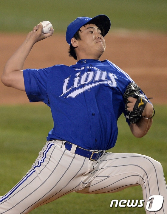 삼성 라이온즈 안지만. 2013.10.29/뉴스1 © News1 손형주 기자