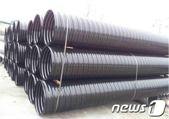 서해금속산업의 파형강관./사진제공=광주지방조달청© News1 