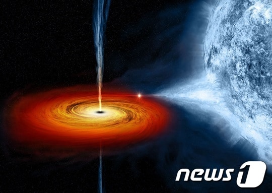 에너지를 토해내는 블랙홀(온라인 커뮤니티)© News1