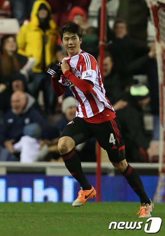 잉글랜드 프리미어리그 선덜랜드 소속의 기성용(24). © News1