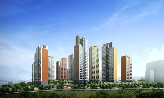 대림산업 계열 삼호가 대구 수성구 범어동에 분양하는 'e편한세상 범어' 조감도. © News1  