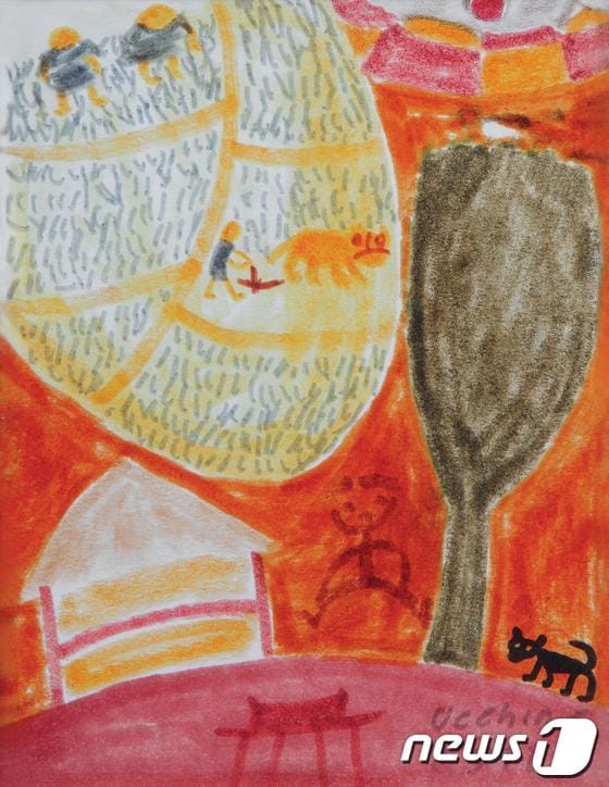 장욱진 작 '아이들' © News1 (자료사진)