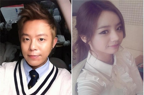 토니안(왼쪽)과 혜리 트위터.© News1  