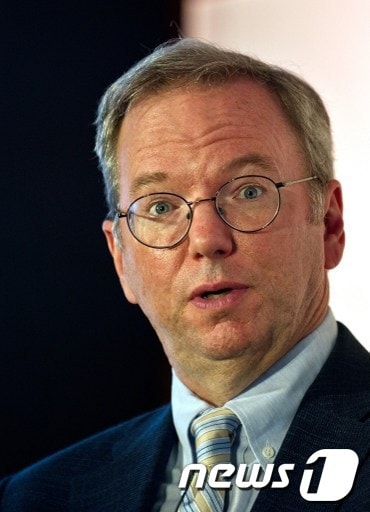 에릭 슈미트 구글 회장. © AFP=News1 