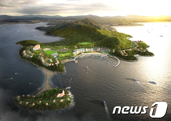 진도군 의신지구 일원에 들어설 대명콘도 리조트 조감도,/사진제공=진도군© News1 