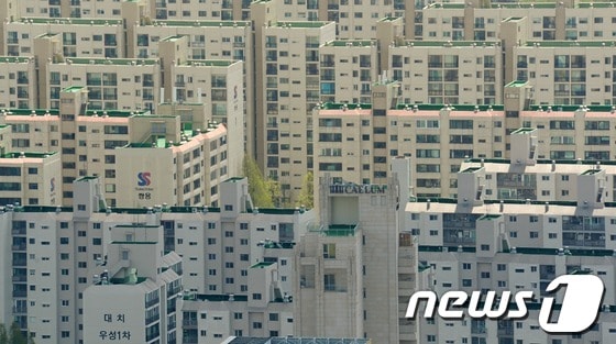 서울 강남구 일대 아파트 단지의 모습. © News1 박지혜 기자