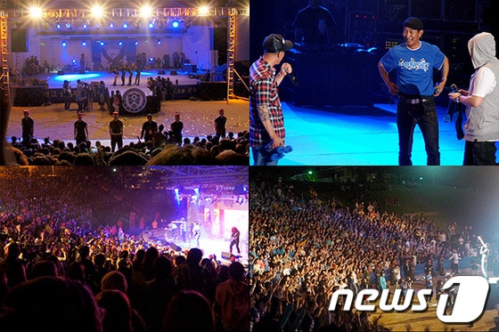 원주시 대학교들이 축제 기간을 맞아 뜨거운 열기로 가득하다. 2013. 5. 13 © News1 윤창완 기자