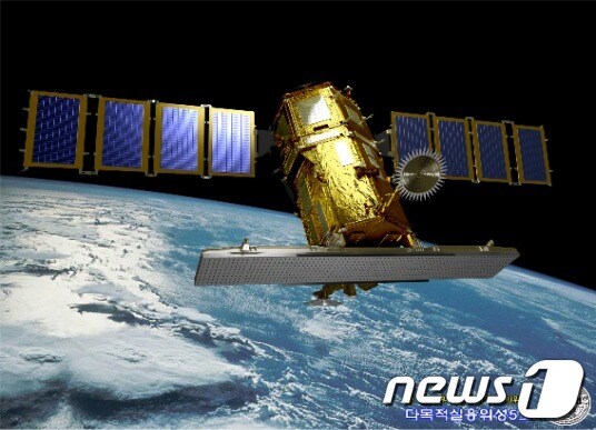 다목적실용위성 5호 형상도(그림=항우연 제공)© News1