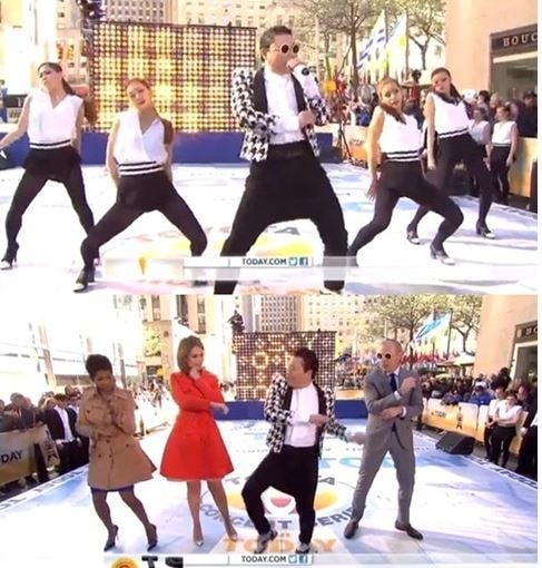 3일(한국시간) 방송된 미국 NBC '투데이 쇼'에 출연한 싸이. © News1 