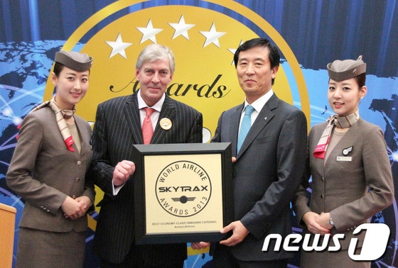 아시아나, '아시아 최고 직원서비스상' 수상(사진제공=아시아나항공)© News1