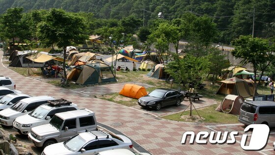 소선암오토캠핑장 모습. © News1
