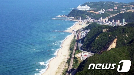 정동진 해변 전경사진 (사진제공=강릉시청) © News1 윤창완 기자