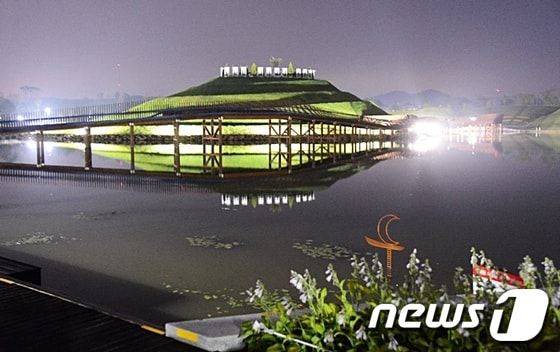 2013순천만 국제정원박람회장 야경© News1 서순규 기자