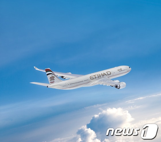 에티하드항공 A340-500 항공기(사진제공=대한항공)© News1  