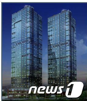 e편한세상 주상복합 아파트 조감도© News1 서순규 기자