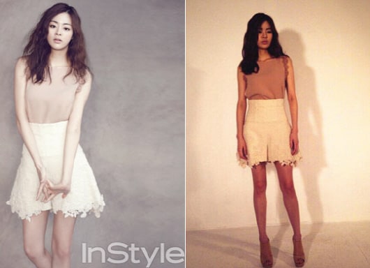 배우 강소라 화보와 무보정 사진. (온라인 커뮤니티) © News1 