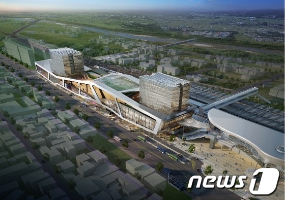 광주송정역복합환승센터 조감도/사진제공=광주시 © News1 