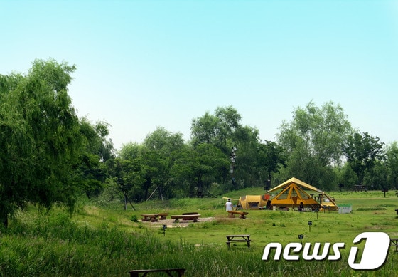 서울 노을공원 캠핑장. ⓒ News1