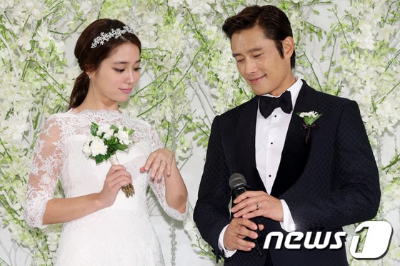 배우 이병헌-이민정 부부. ⓒ News1