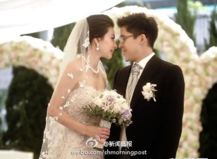 지난 2012년 결혼한 훠치강과 궈징징. 사진 출처는 신문천바오(新闻晨报) © 뉴스1