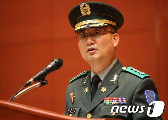 심재구 전북대 학군단장이 12일 진수당 가인홀에서 취임식을 갖고 공식 취임했다.(사진제공=전북대학교)© News1 이승석 기자