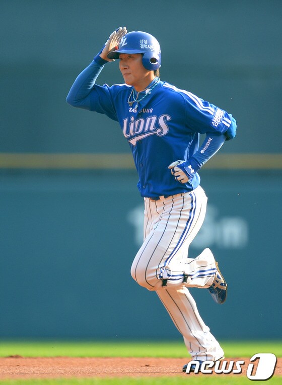 삼성 라이온즈의 배영섭. © News1 이동원 기자