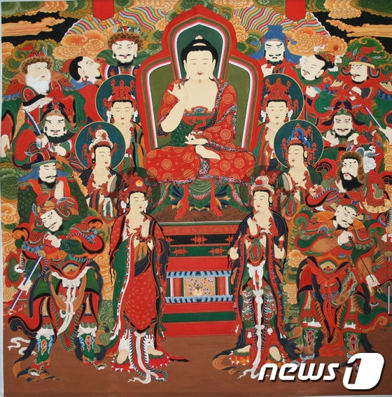 한민정의 약사여래후불도© News1 