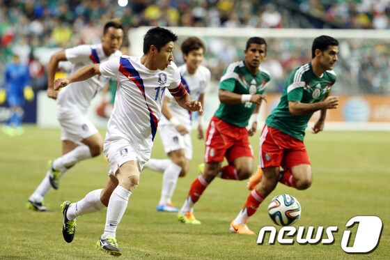 지난 1월 30일 미국 텍사스주 샌안토니오 알라모돔에서 열린 한국 축구국가대표팀과 멕시코의 평가전 모습. © News1   &#40;샌안토니오&#40;미국&#41;=뉴스1&#41; 이광호 기자