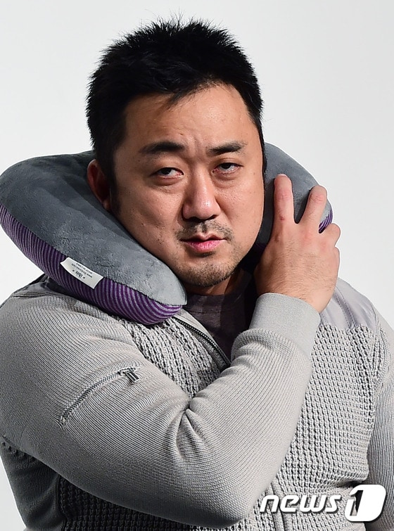 지난 23일 OCN 드라마 '나쁜 녀석들' 팬미팅에 참가한 마동석. ⓒ News1