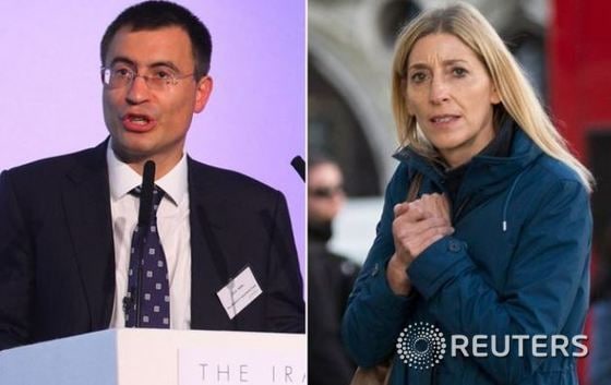 영국의 억만장자 헤지펀드 매니저 크리스 혼(좌)과 그의 아내  제이미 쿠퍼-혼 ⓒ로이터=News1